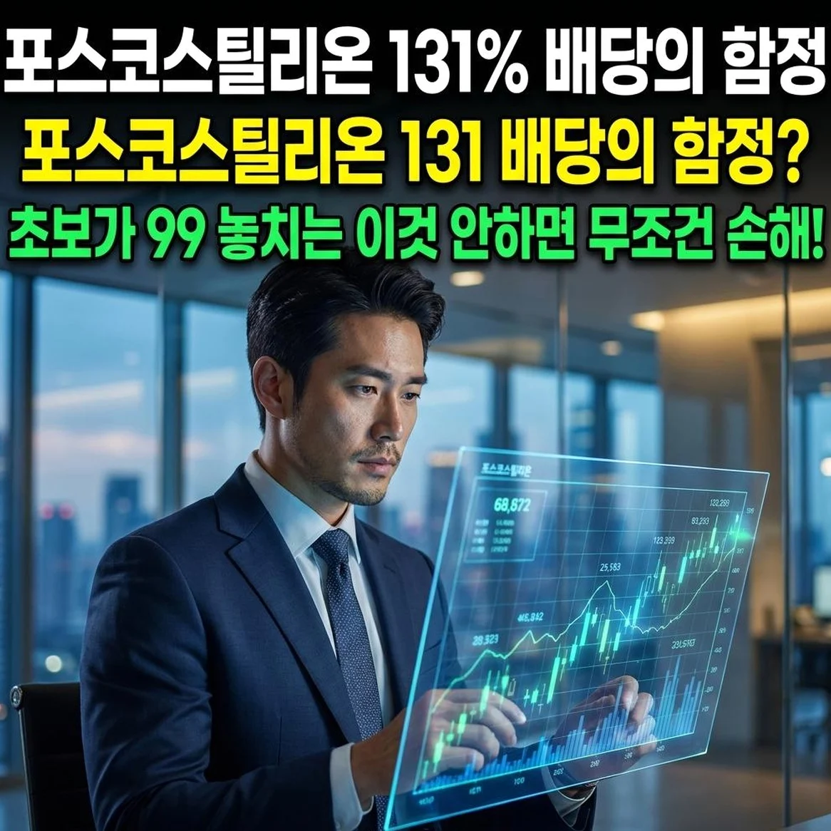포스코스틸리온 배당률 131%에 속아 내 돈 날릴 뻔한 결정적 이유 (실전 절세 전략)