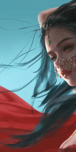 Fantasy Girl, Digital Art, Drawing, Wlop, Ghostblade 4K Wallpaper Background