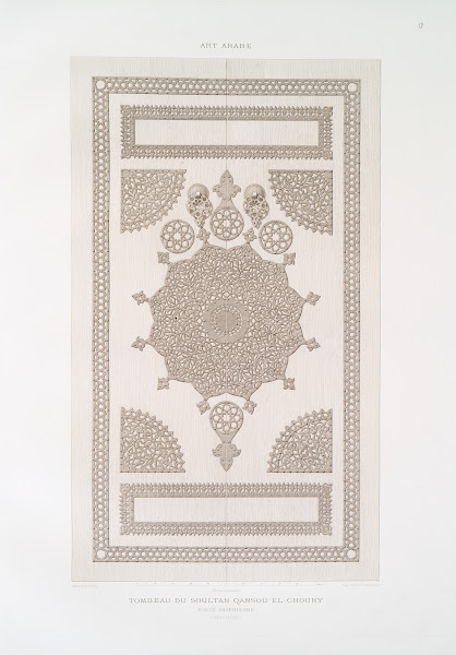 Tombeau du soultan Qansou el Ghoury porte intérieure XVIe siècle 1877