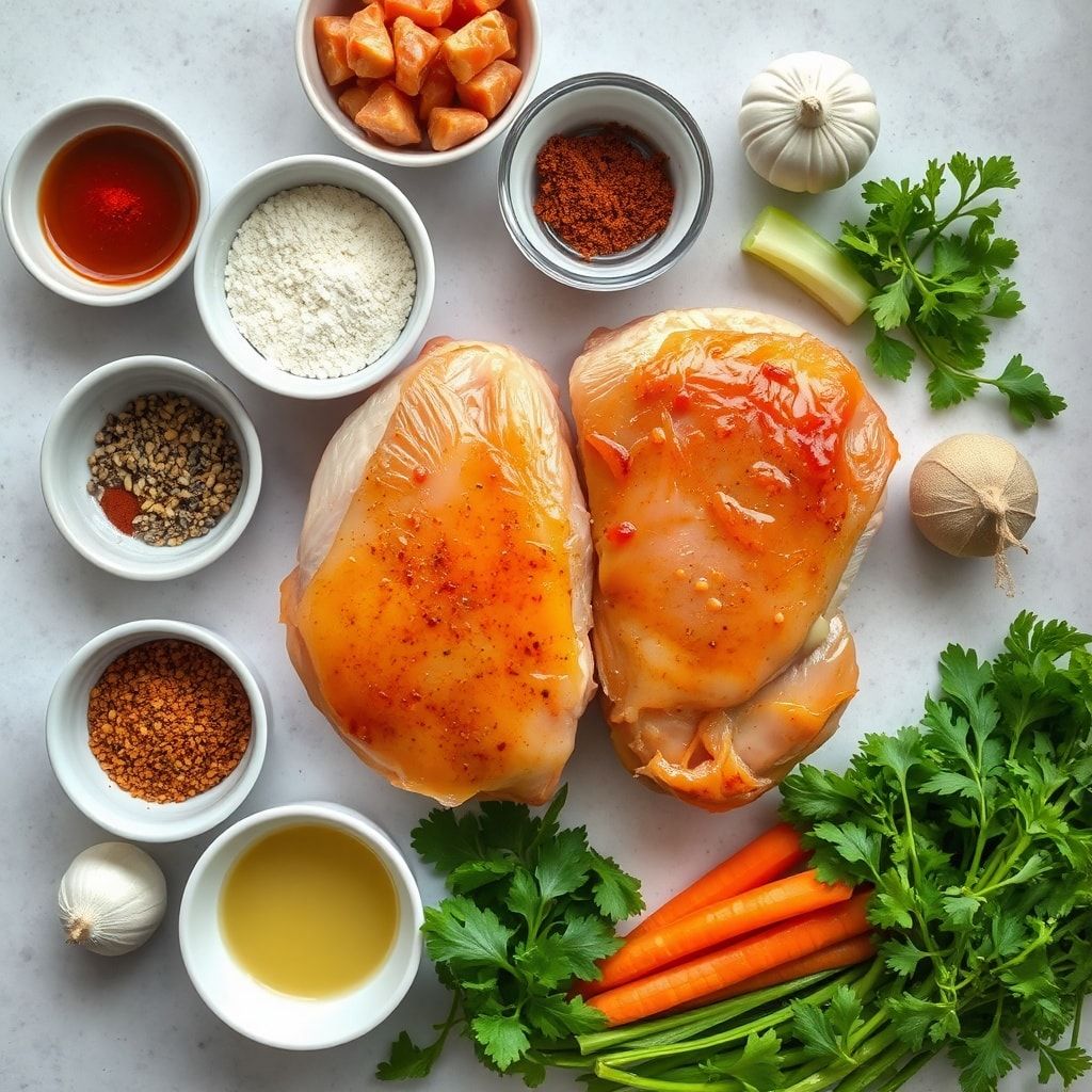Ingredients for Caramelized BBQ Chicken Thighs in the Oven: Easy, Delicious & Flavorful BBQ Chicken Thighs In Oven
