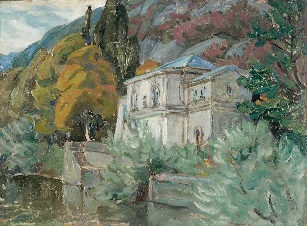 By Lago di Como Study from Italy 1928