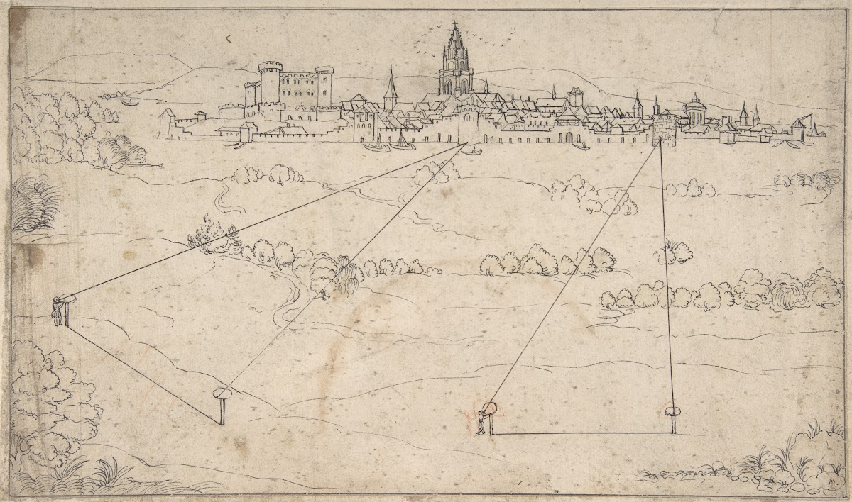 Perspectival Study with a View of a Medieval City 16001650