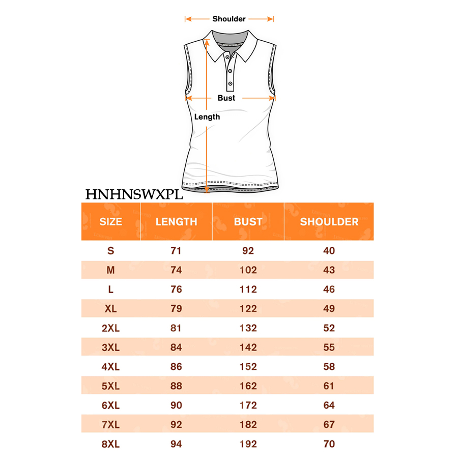 AOP HNH Women’s sleeveless polo shirt