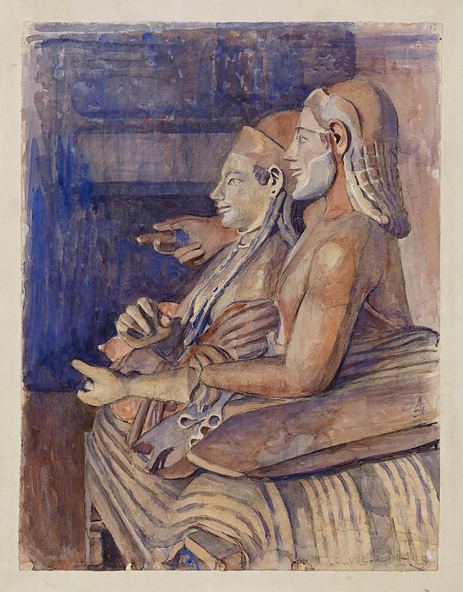 Etruskisk Sarkofag I Louvre 1928