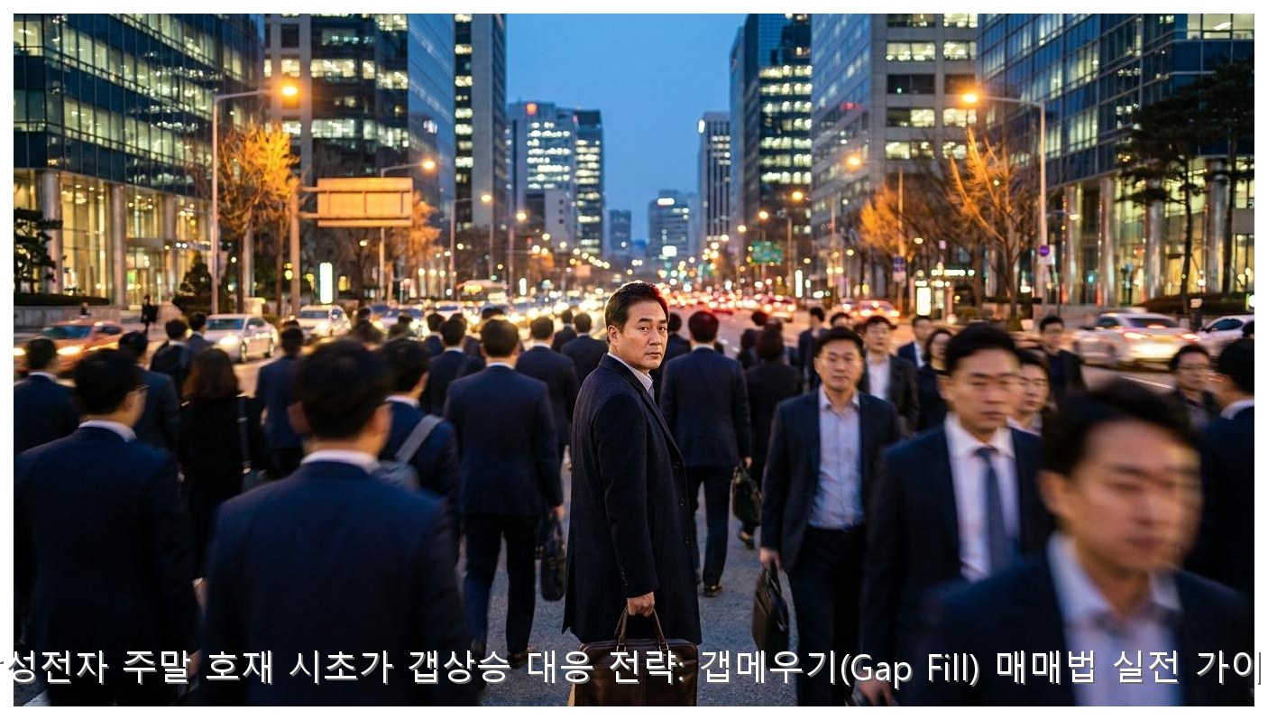 삼성전자 주말 호재 시초가 갭상승 대응 전략: 갭메우기(Gap Fill) 매매법 실전 가이드 핵심 안내 및 분석 인포그래픽 (4)