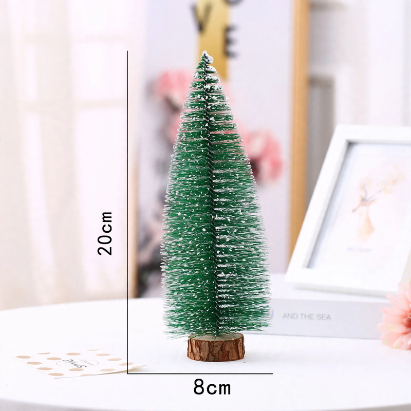 Mini-Weihnachtsbaum aus PVC, beschneit, verschiedene Größen
