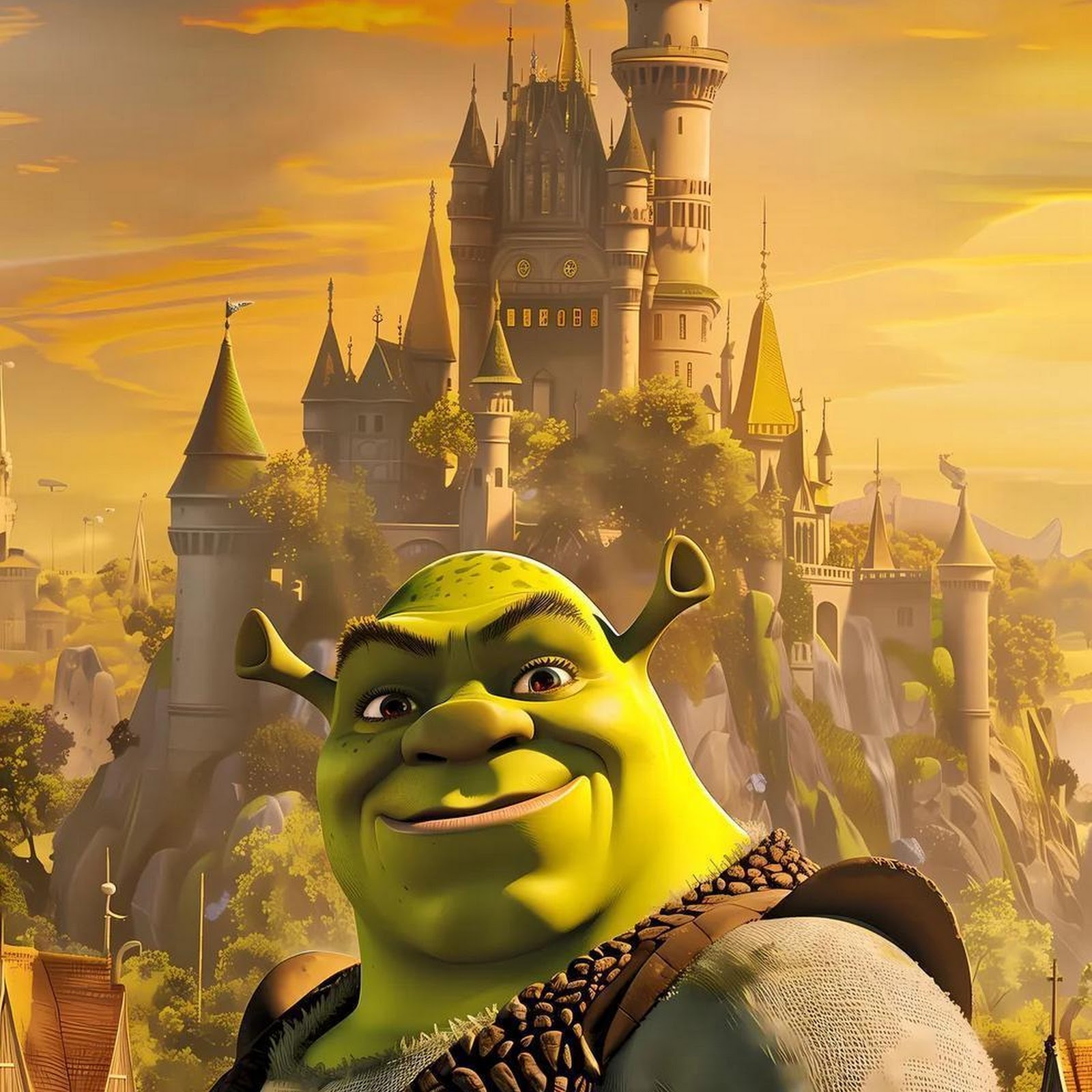 Download Shrek in Front of the Castle iPhone
