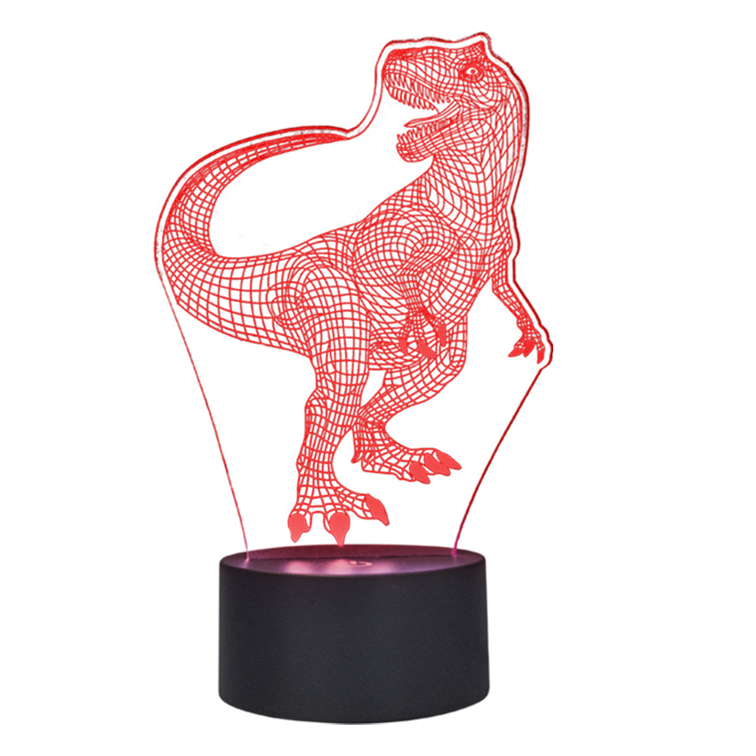 3D-Nachtlicht aus Acryl mit 7 Farben, USB-Betrieb