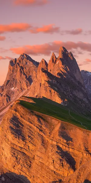 Seceda, Mount Scenery, Badlands, Geology, Canyon  iPhone Wallpaper Background