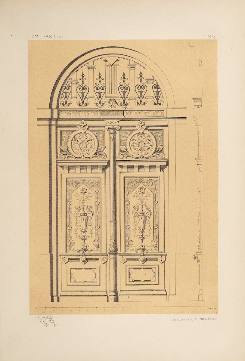 Porte Genre NéO Grec 1866