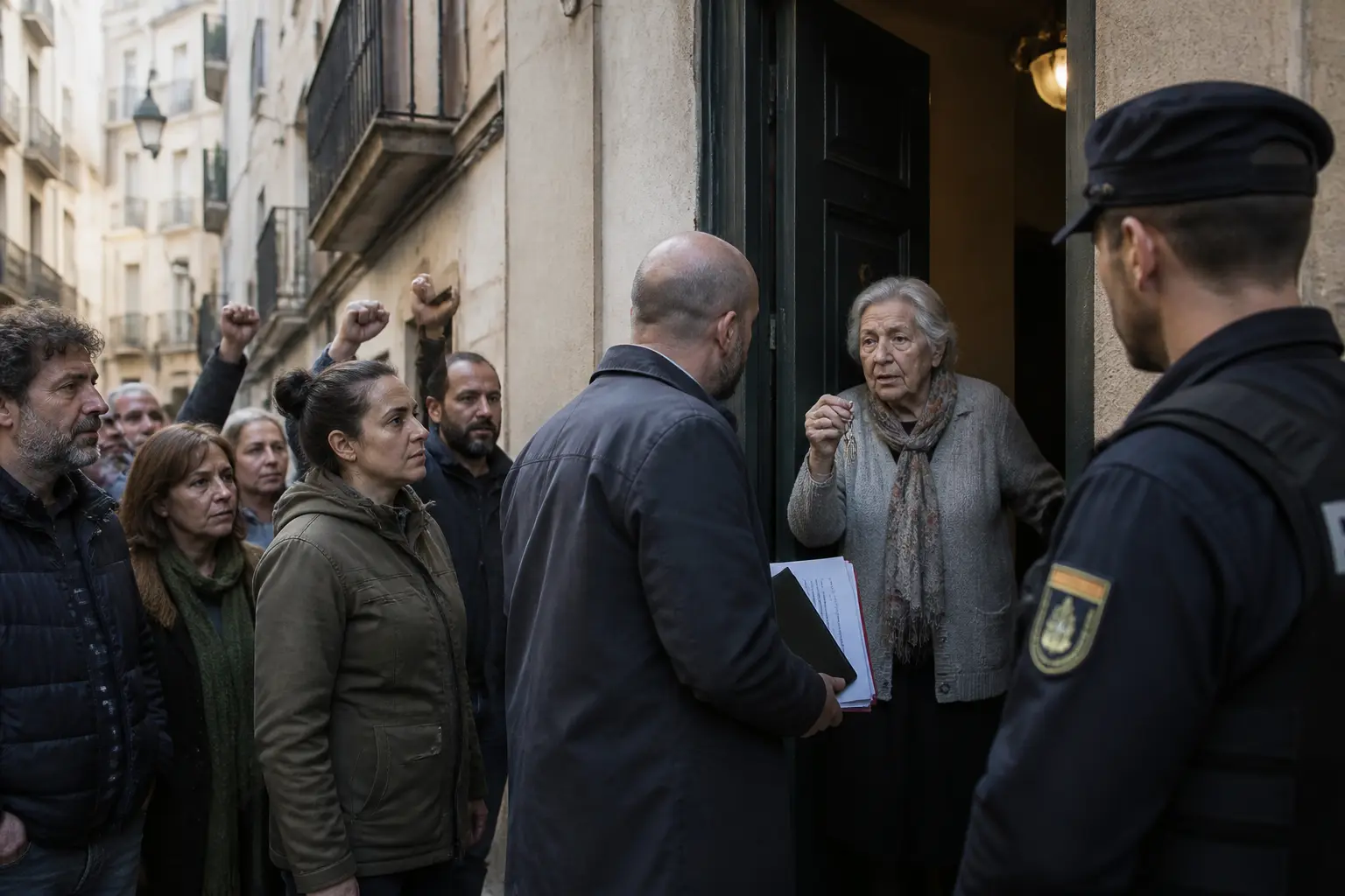 Editorial image for Spanish pensioner to return to home after eviction sparks protests