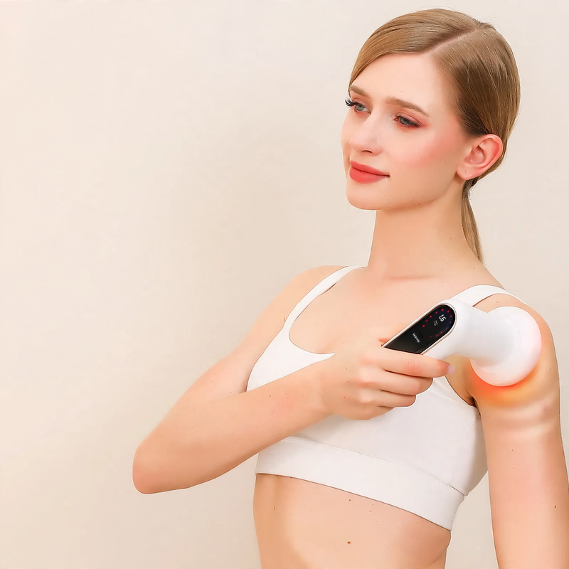 Portable electric massager with vibration
