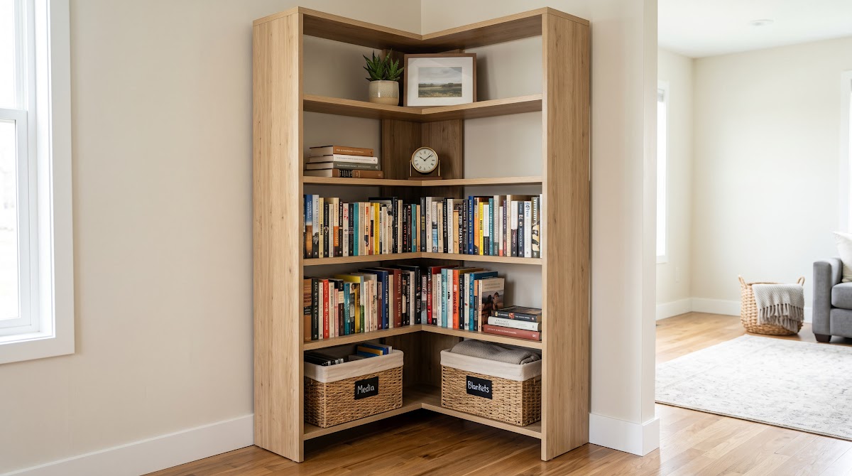 Best Corner Bookcases for Apartments (2026) - BEST BUDGET — IN CONTEXT