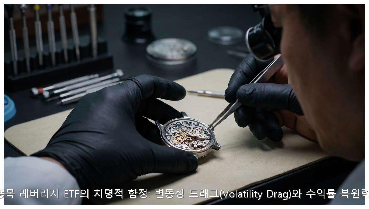 단일종목 레버리지 ETF의 치명적 함정: 변동성 드래그(Volatility Drag)와 수익률 복원력 분석 핵심 안내 및 분석 인포그래픽 (4)