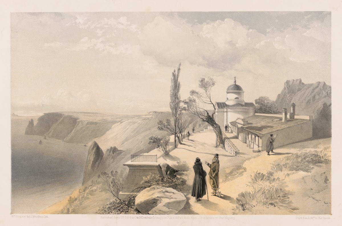 The Monastery of St George and Cape Fiolente looking west 1855 1855