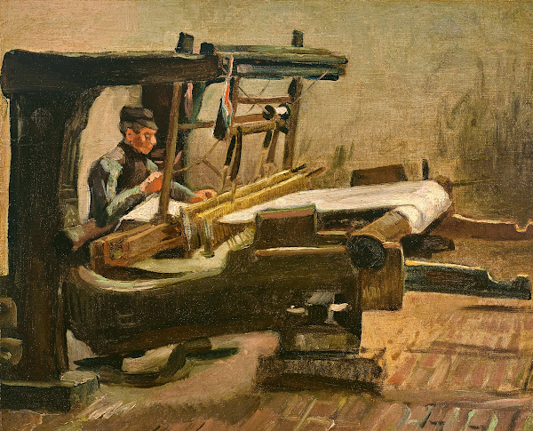 Wever naar rechts gekeerd Weaver Facing Right 1884