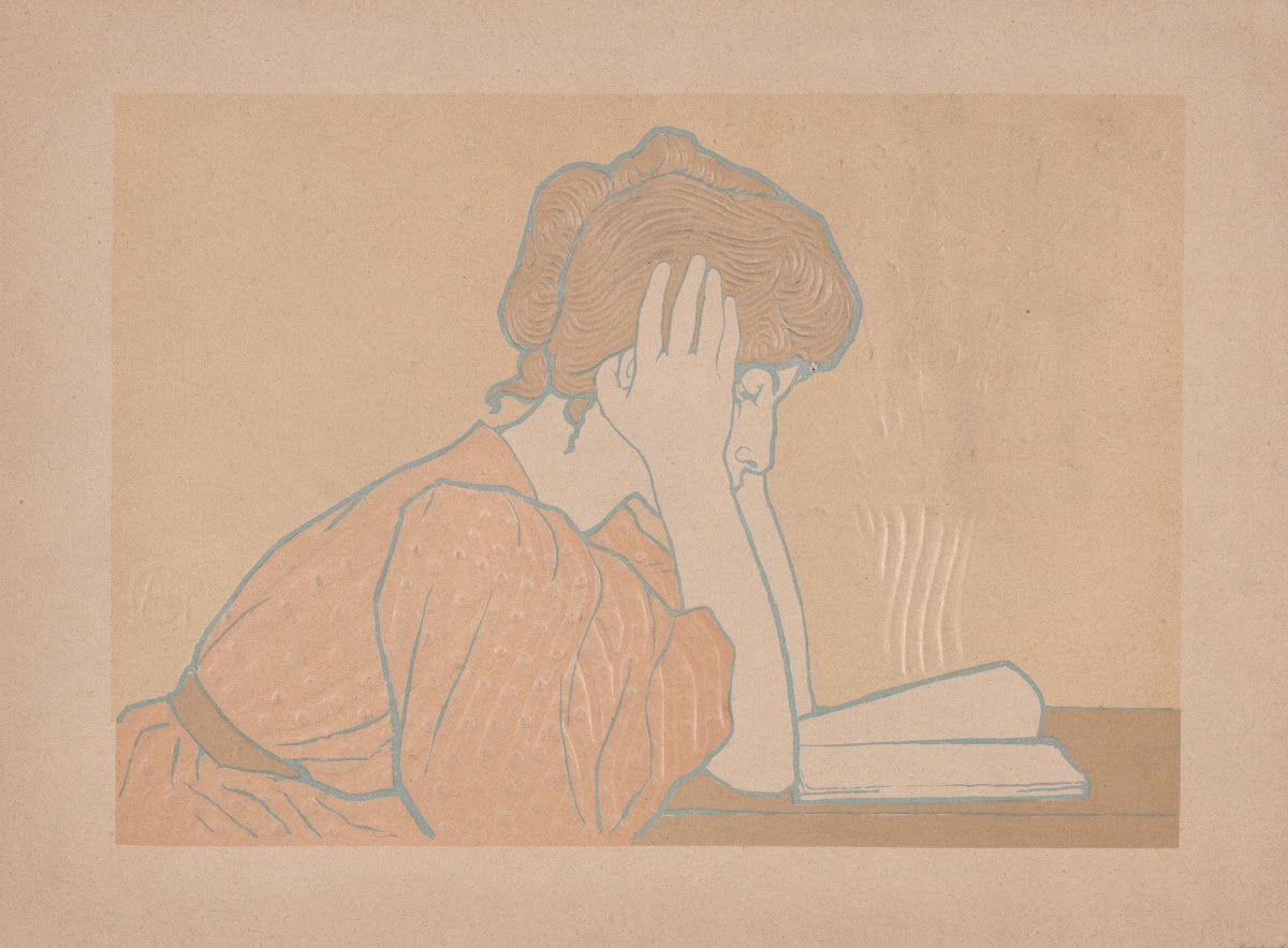 Young Woman Reading 1896
