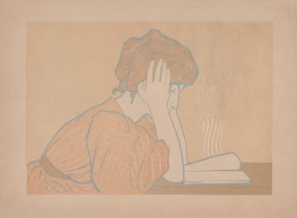 Young Woman Reading 1896
