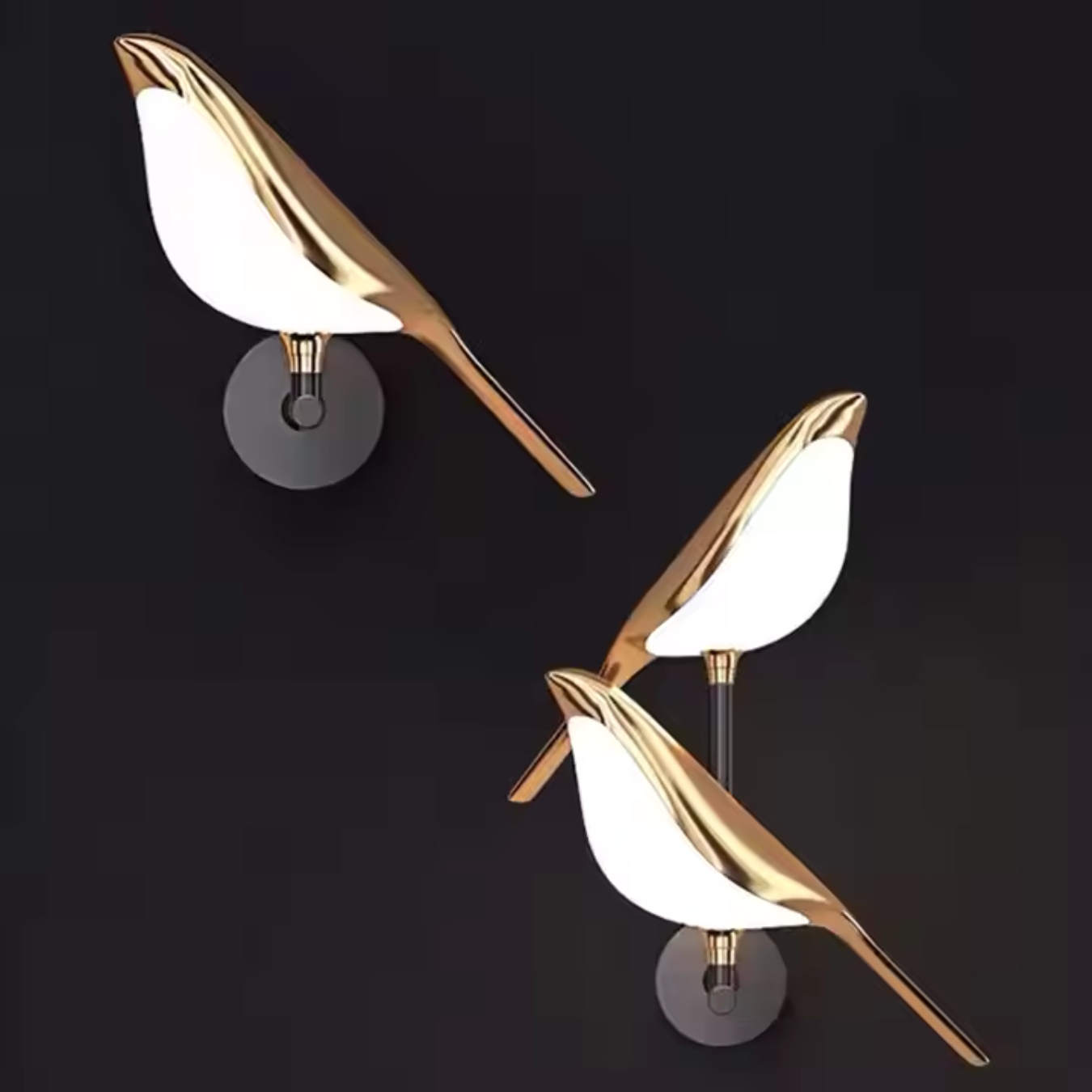 Haathiva bird wall lamp in modern room décor