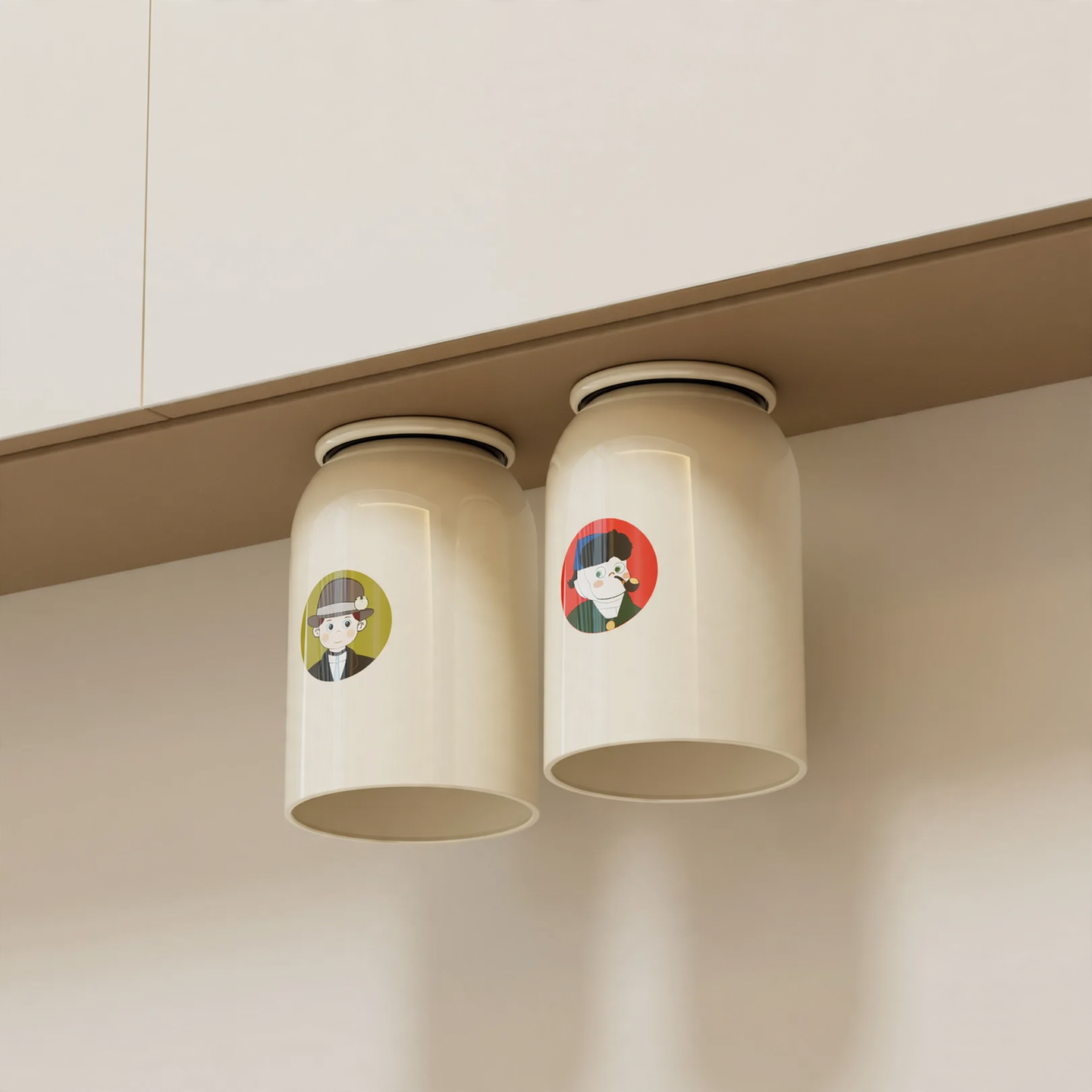 Magnetische Zahnbürsten-Ablage, wandmontierbar