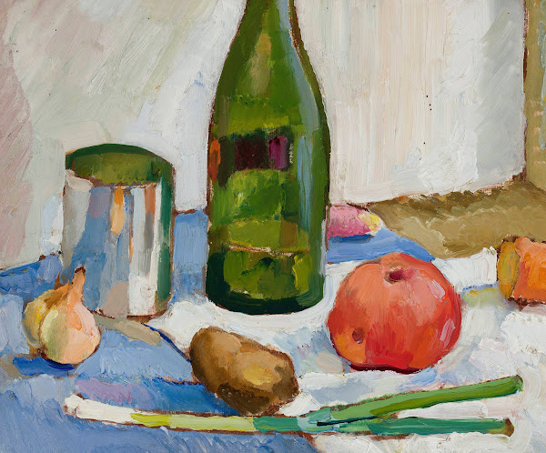 Still life with a green bottle 1914 18