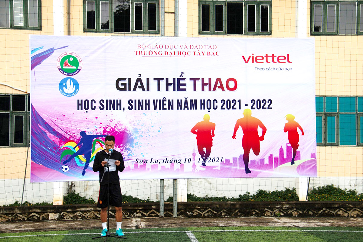 Khai mạc Giải thể thao học sinh, sinh viên Trường Đại học Tây Bắc năm học 2021 - 2022
