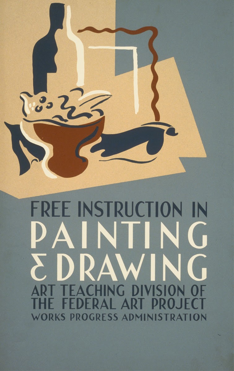Free instruction in painting and drawing 1936