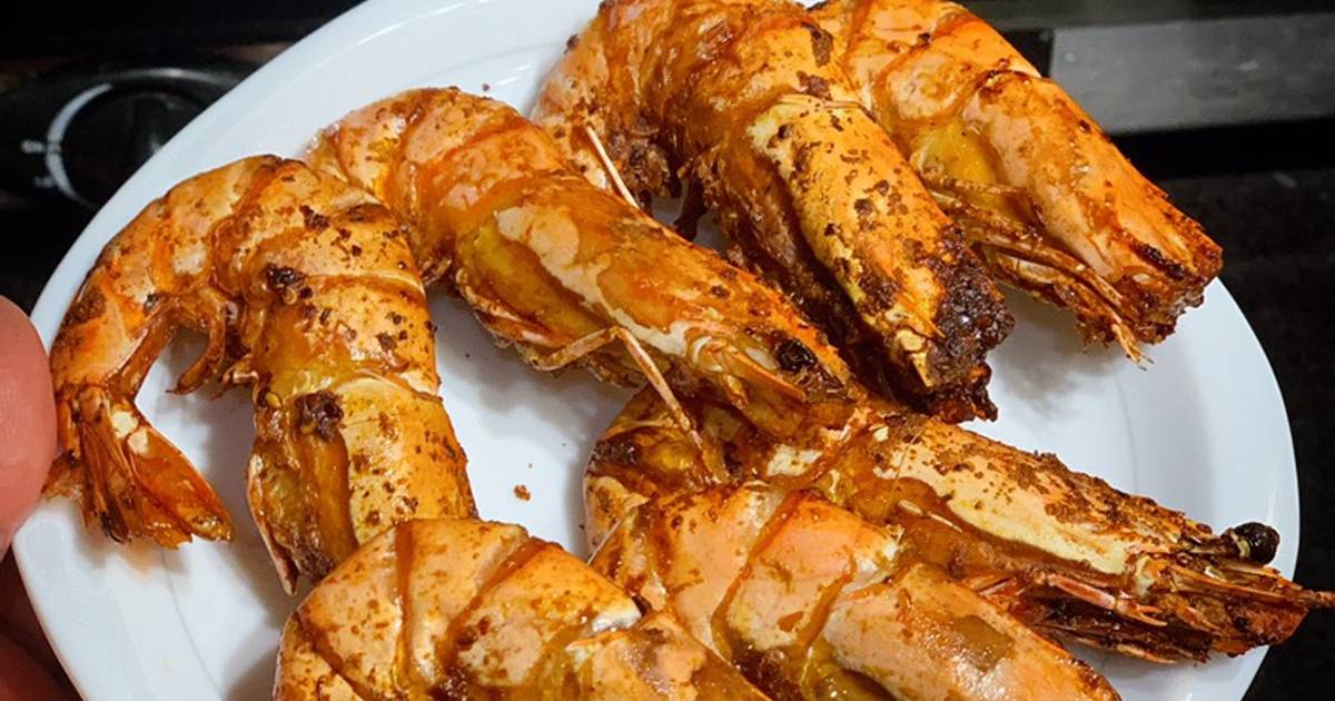 Tôm Sú nướng sate tỏi
