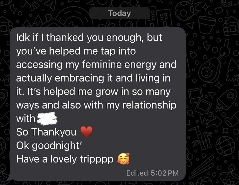 Message from a client