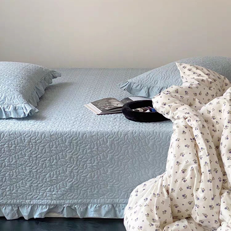 Cotton Bedspread Set, Korean Style, 1.5 m