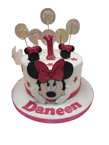 Minnie Mouse First Birthday Cake CB-NC556