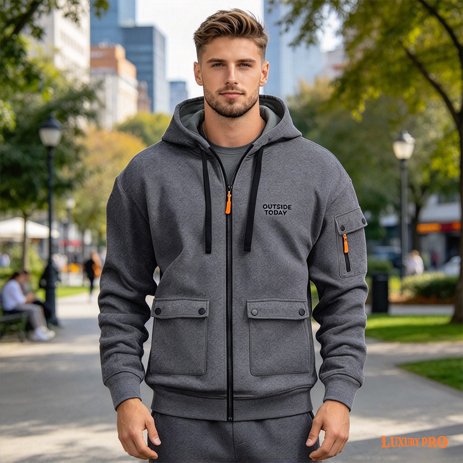 2D074 Zip Up Hoodie