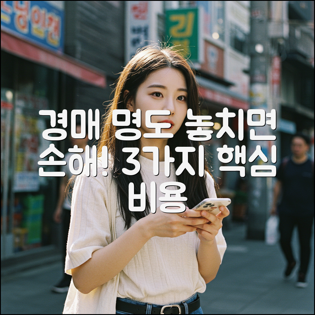 경매 명도, 3가지 핵심 비용 놓치지 마세요!