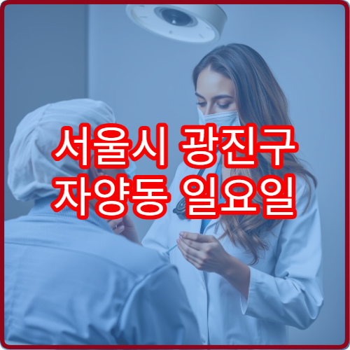 서울시 광진구 자양동 일요일 한의원 진료 안내 주말 한의원 문 여는 곳 안내