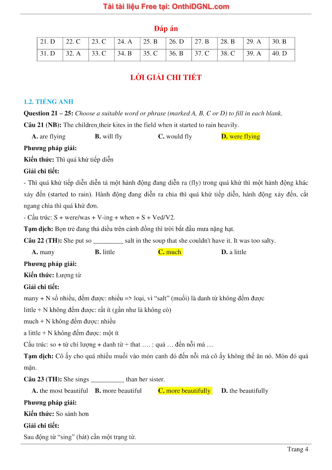 800 bài tập môn Tiếng Anh - Ôn thi ĐGNL ĐHQG TP HCM Phần 11