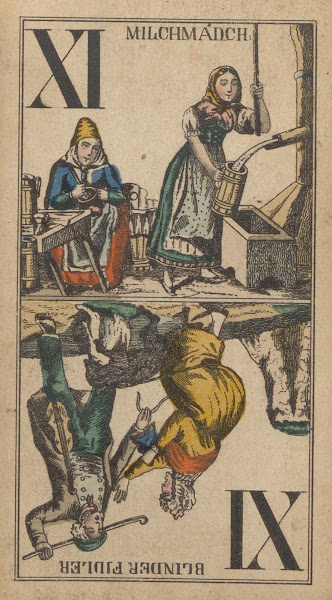 XI Milchmädch  Blinder Fidler 1850