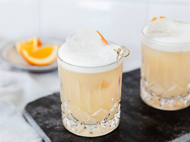 Classic Whiskey Sour Cocktail
