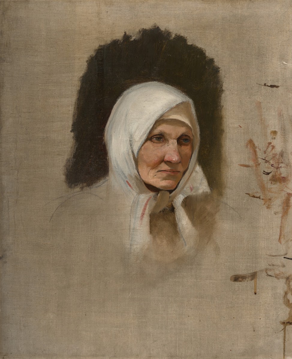 Village Woman in a White Scarf 18731874