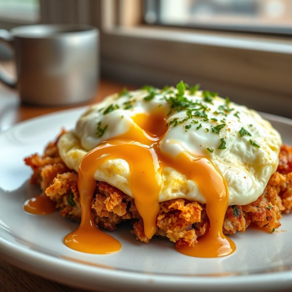 Crispy Loaded Hash Browns with Creamy Scrambled Eggs – Easy Family Brunch finished