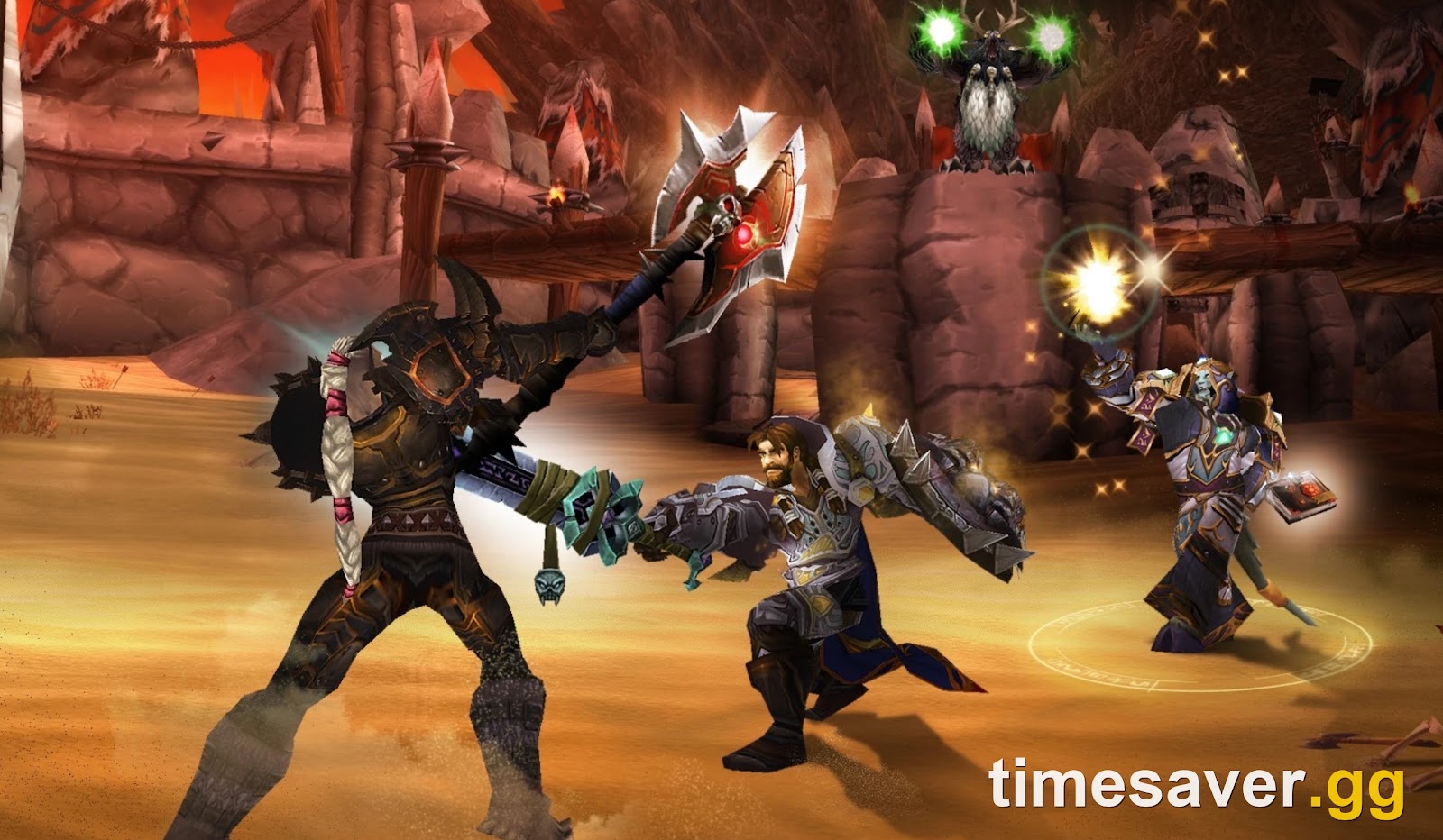 A 3v3 match in Blade's Edge Arena on the TBC Classic Anniversary realms — Season 3 brings the Vengeful Gladiator gear tier and the first rating gates of the run