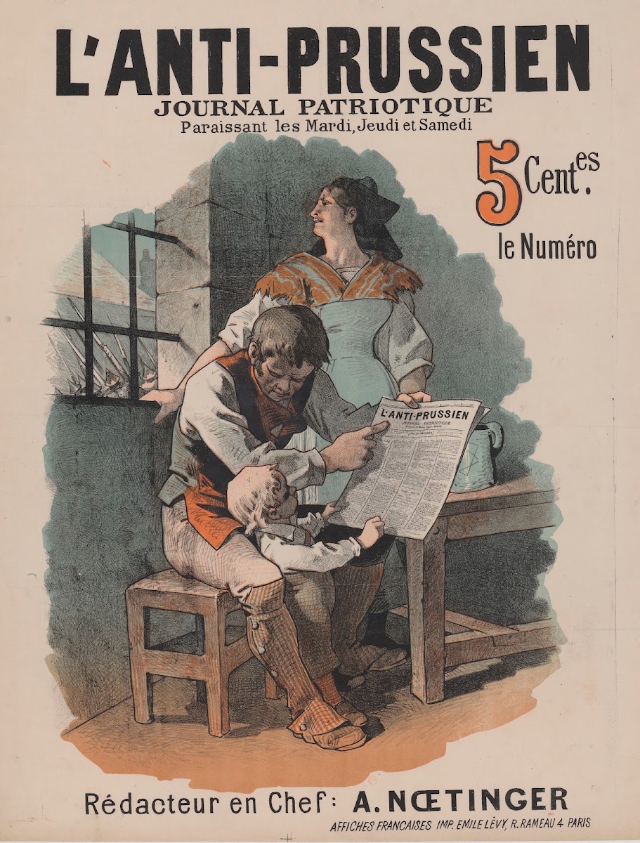 LAnti prussien journal patriotique Rédacteur en chef A Noetinger 1885