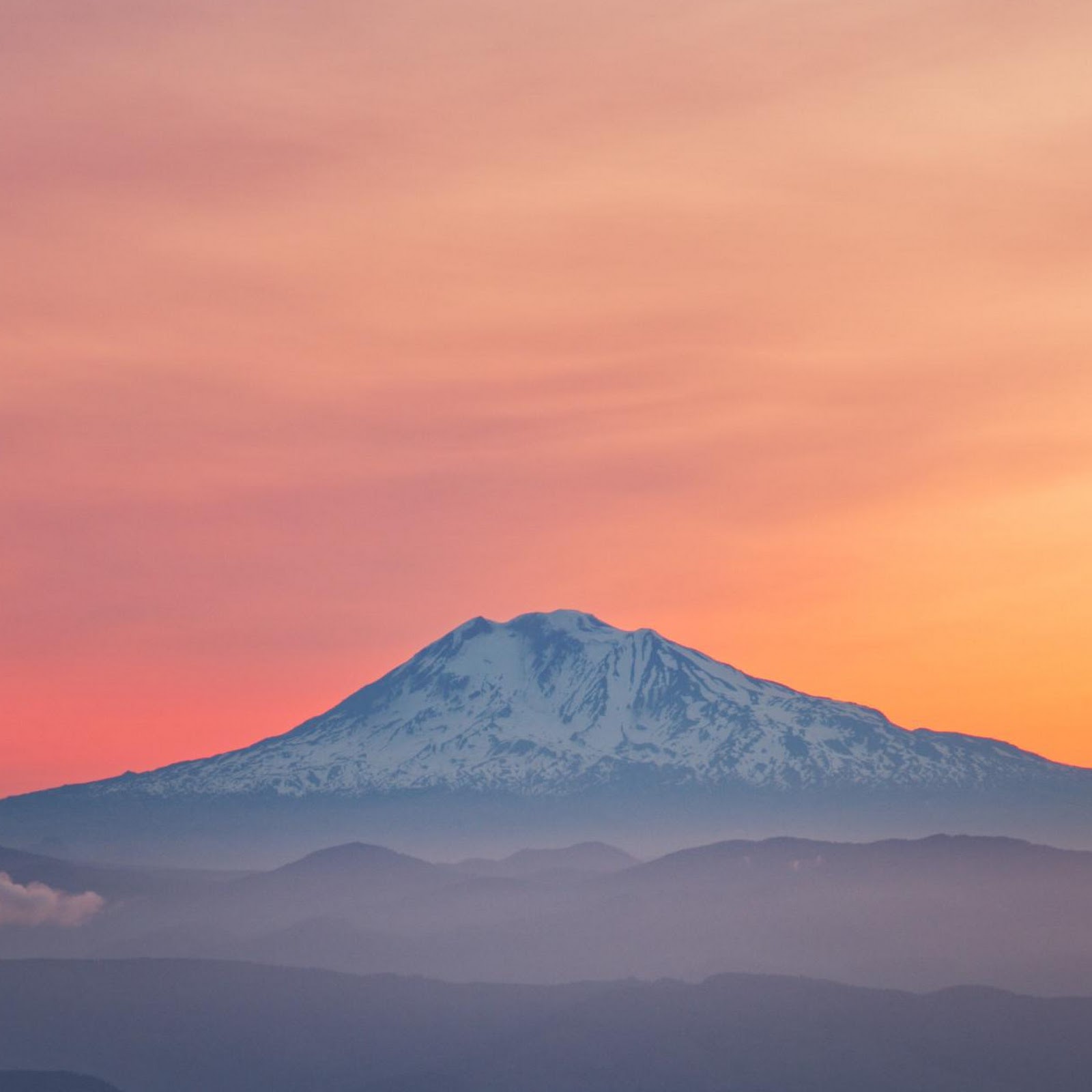 Download Mountain Landscape, Sunrise Scenery, Snowy Peak, Nature View Full HD iPhone