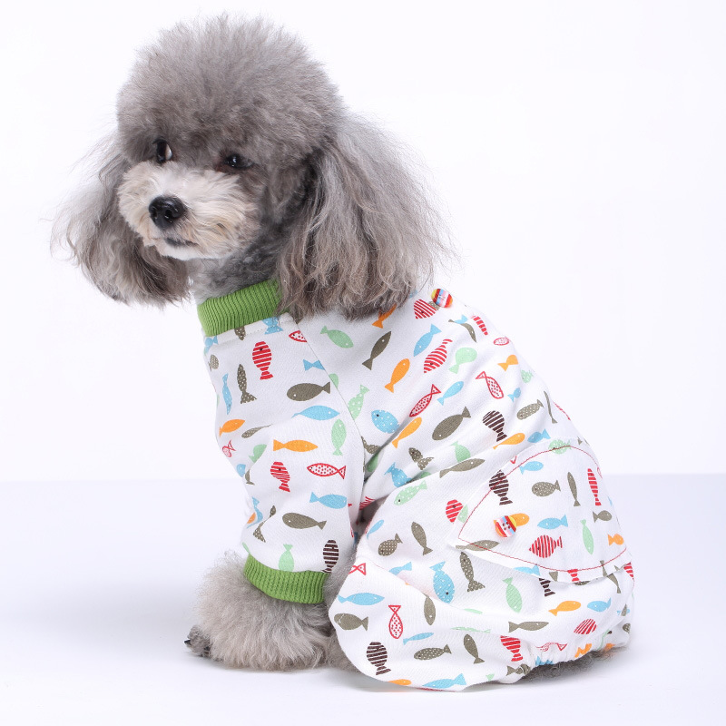Hundeoverall aus Baumwolle, Herbst und Winter