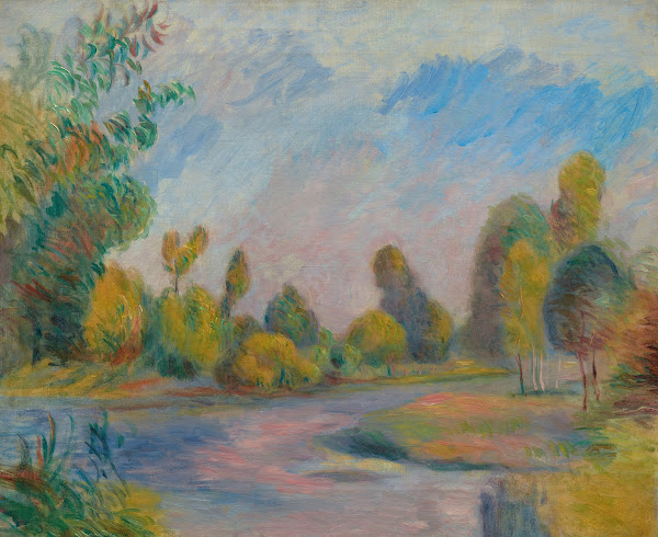 Au bord de la rivière 1896