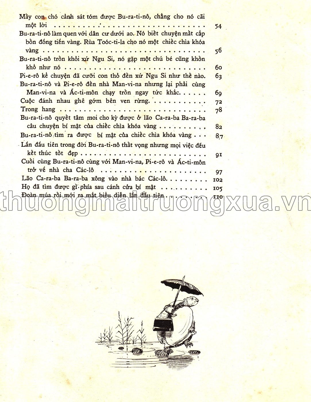 Chiếc chìa khóa vàng hay truyện ly kỳ của Bu-ra-ti-nô (1978) - Trang 132