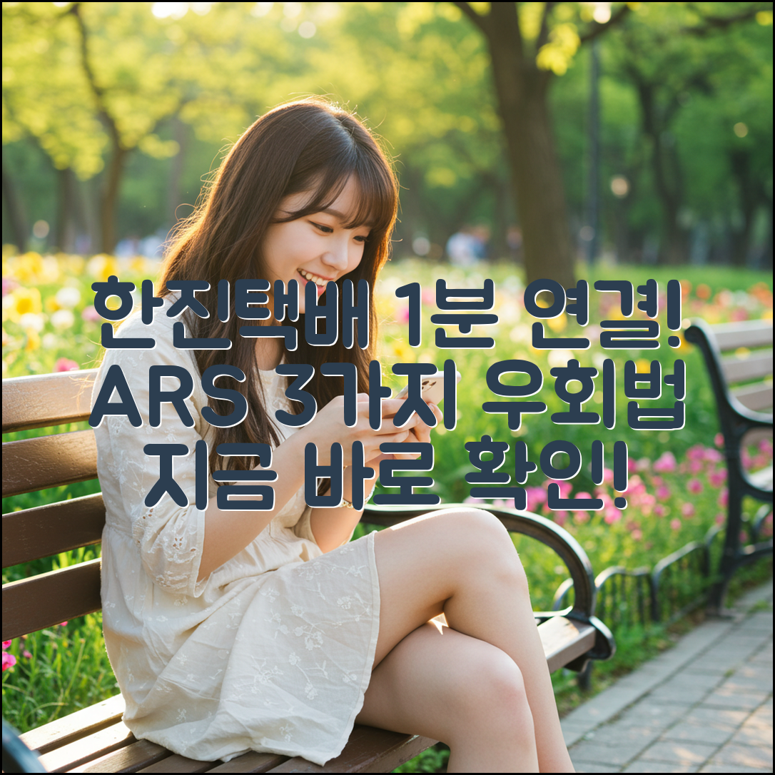 한진택배 1분 연결! 자동응답 3가지 우회법