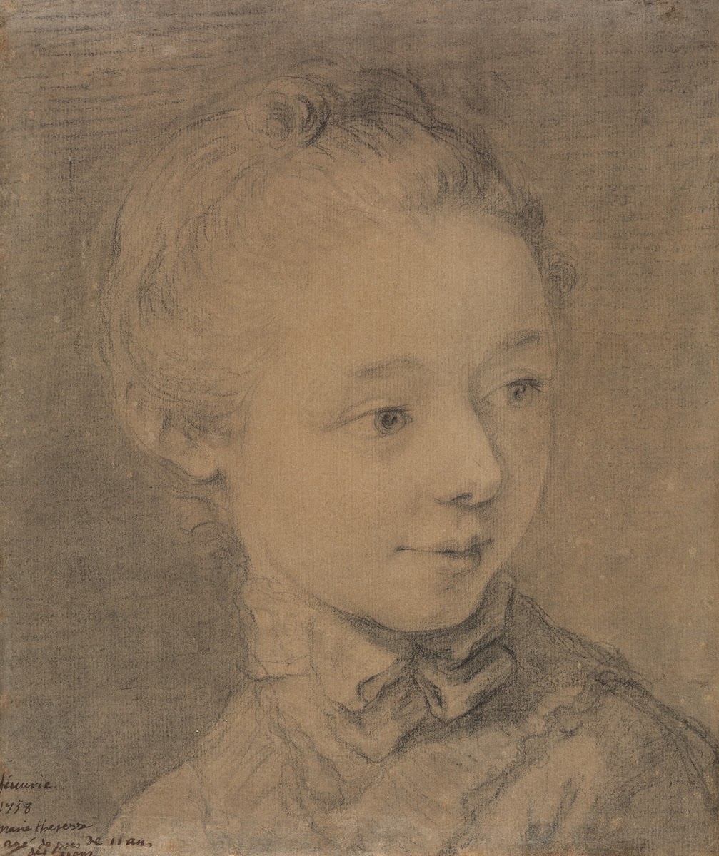 Head of a young girl turning toward the Right 1758