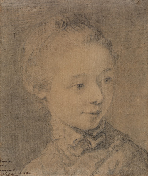 Head of a young girl turning toward the Right 1758