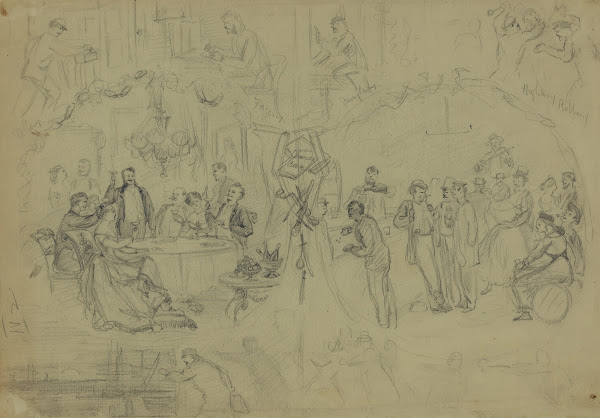 A series of small scenes that illustrate various ways of getting money 1860 1865