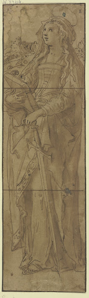 Die Heilige Barbara oder Katharina von Alexandria